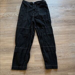Billy Reid Black Designer Cargo Pants Size 8